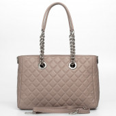 Geanta dama din piele naturala DiAmanti Lucia Rose Taupe